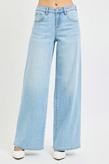 Slouchy Wide Leg Jeans Light