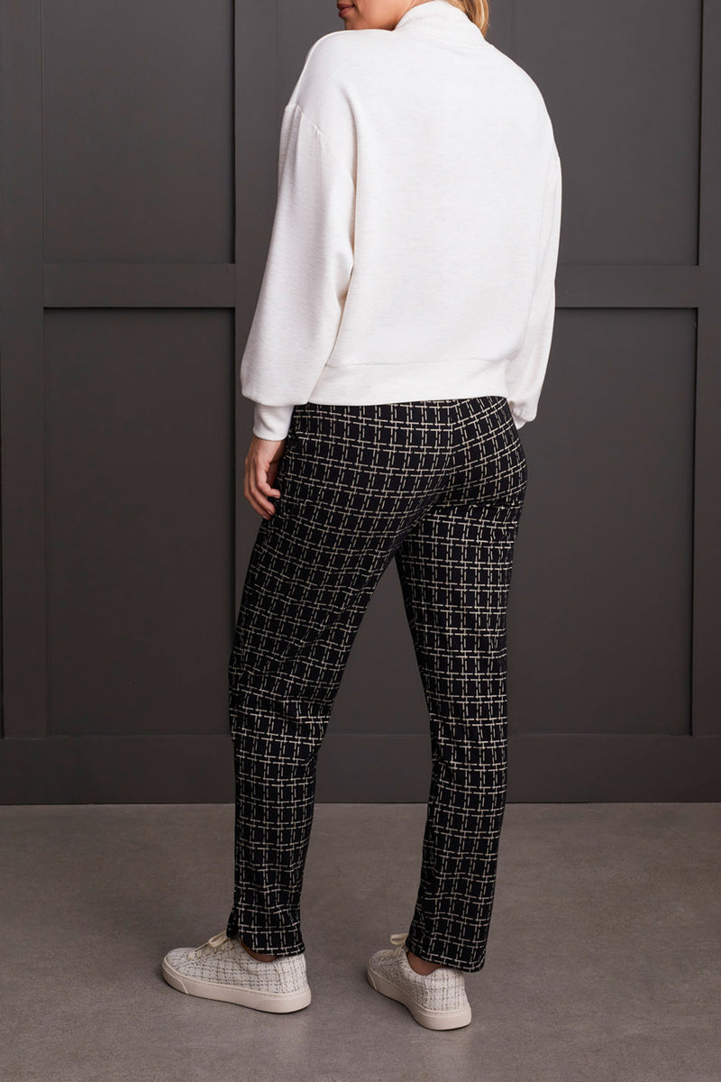 Quarter Zip Vneck Dolman Top Heather Frost Grey