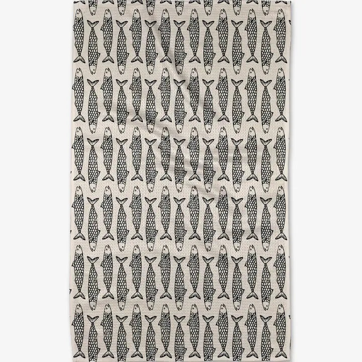 Geometry Tea Towel Fish Friends