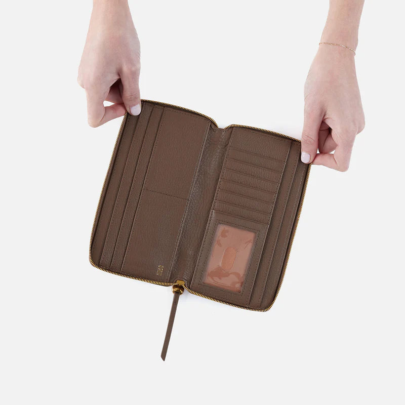 Hart Large Zip Wallet Dark Elm