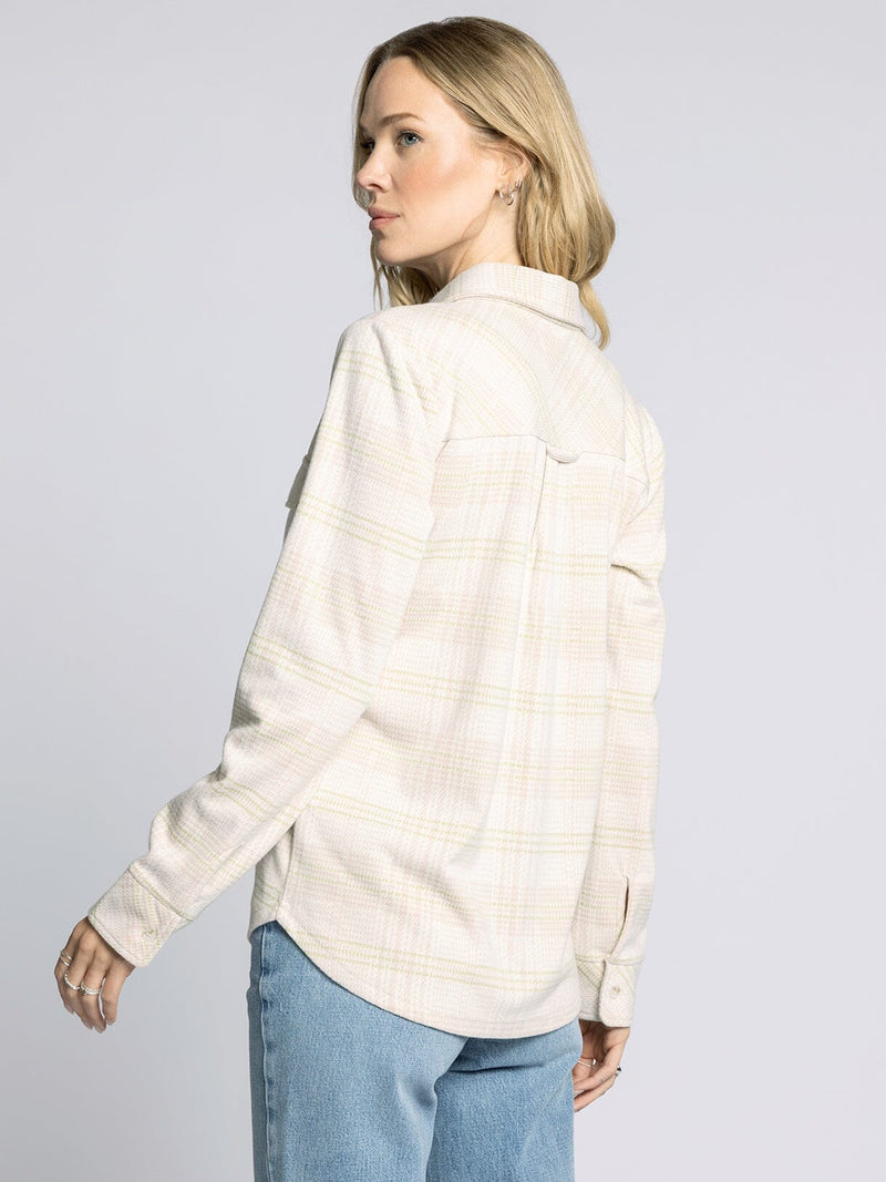 Cassian Button Up Shirt Cream Multi Plaid