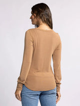 Stacy Long Sleeve Top Toasted Coconut
