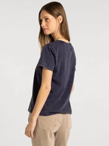 Asher Relaxed Fit Tee Navy