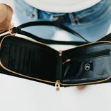 Woven Double Duty Phone Bag Black