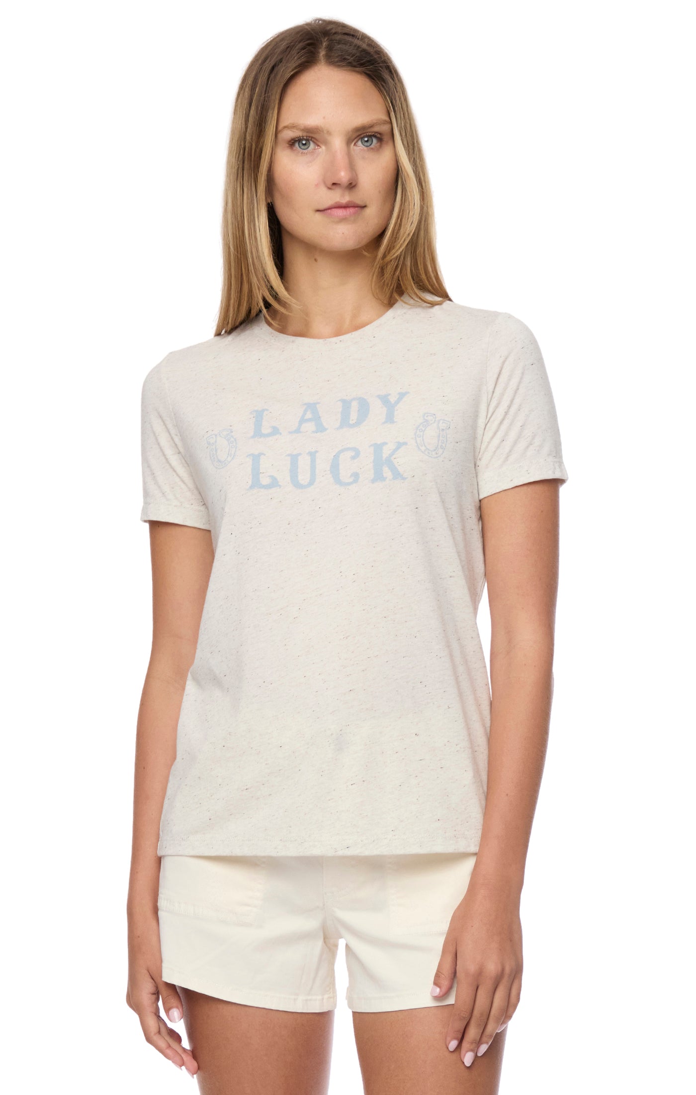 Lady Luck Graphic Tee Oatmeal Heather