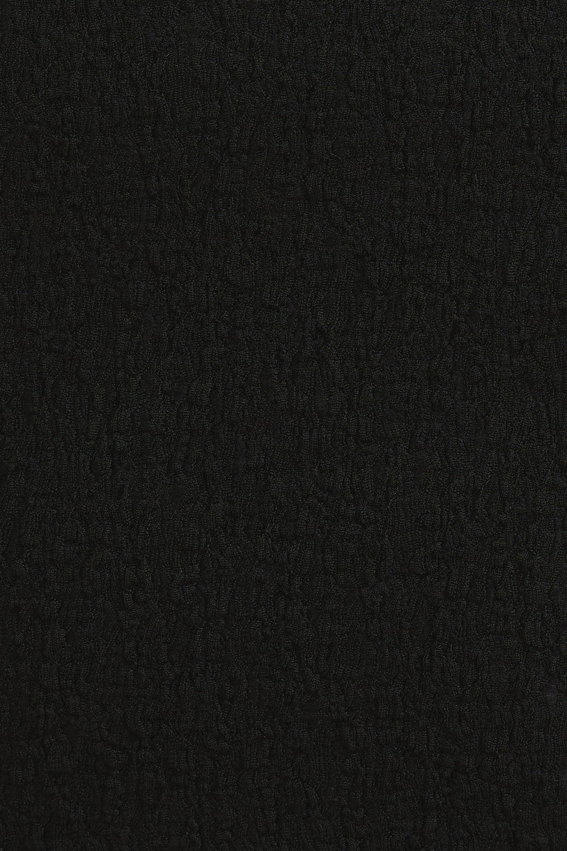 Textured Square Neck Sleeveless Jumpsuit Black