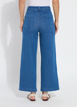 Mallory Sailor High Waist Wide Leg Denim Pants Mid Wash