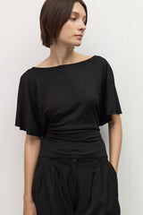 Shianne Adjustable Tie Top Black