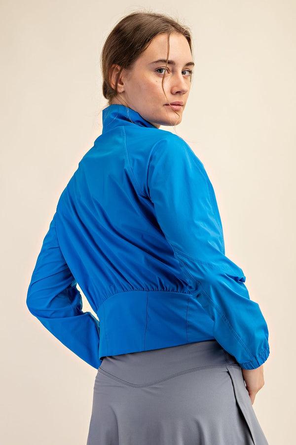 Zip Up Tennis Jacket Sonic Blue