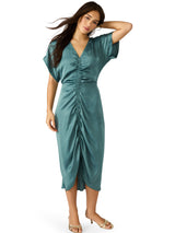 Aimee Midi Dress Dusty Teal