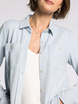 Lewis Button Up Shirt Light Blue Stripe