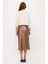 Brushed Knit Cashmere Feel Bolero Oatmeal