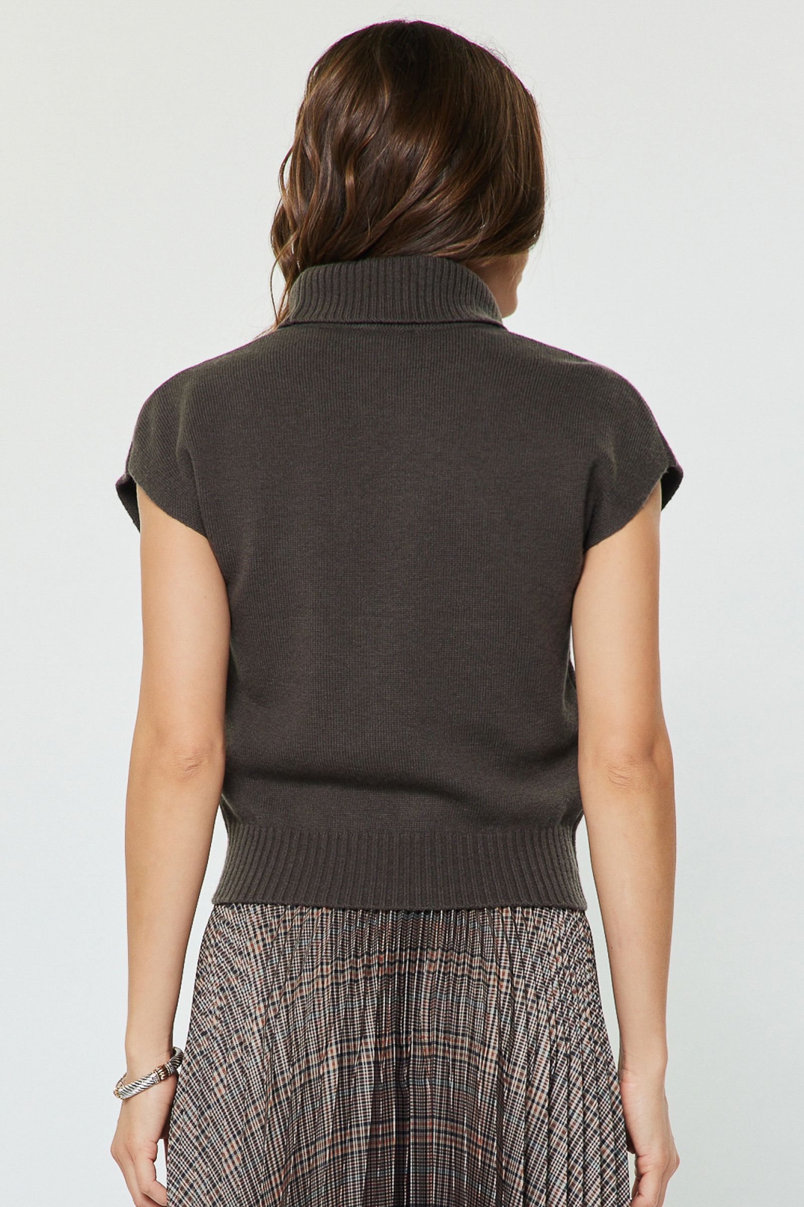 Wool Soft Knit Sweater Top Stone