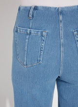 Margo High Waist Wide Crop Denim Pants Bleached Blue
