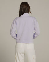 Rev Crop Quarter Zip Top Violet