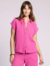 Verna Button Up Shirt Soft Fuchsia