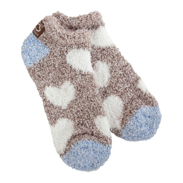 Cozy Cloud Low Socks Falling Heart