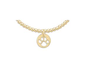 Extends Classic Gold 3mm Bead Disc Bracelet