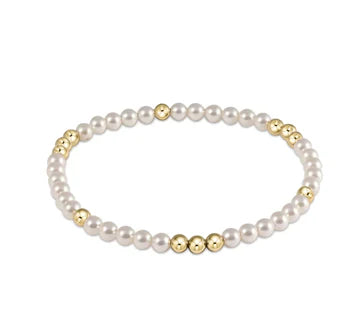 Worthy Pattern 3mm Bead Bracelet
