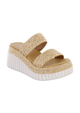 Zayla Platform Slip On Sandals Natural