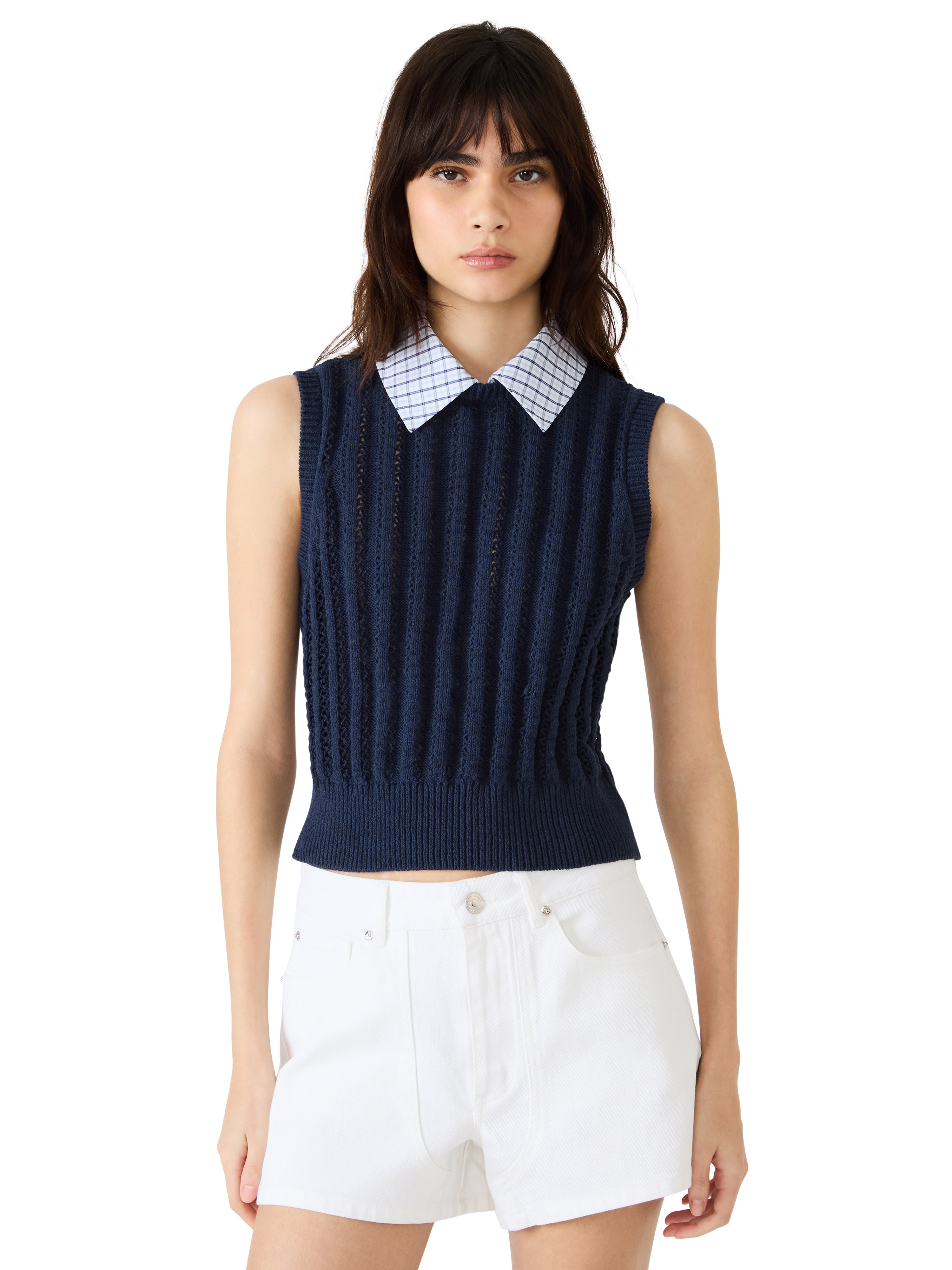 Embree Sweater Vest Marine