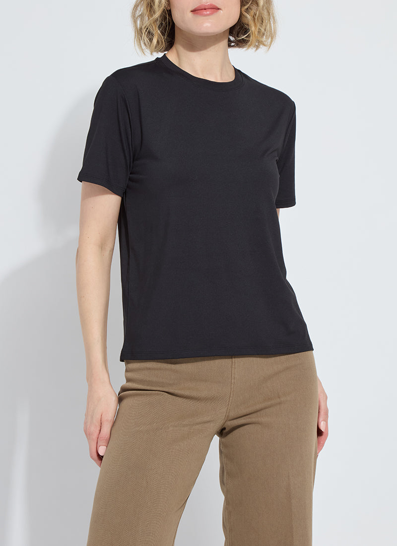 Perfect Box Cut Short Sleeve Tee Black