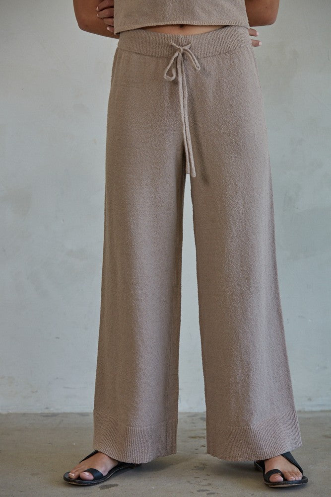 Andre Sweater Knit Pants Mocha