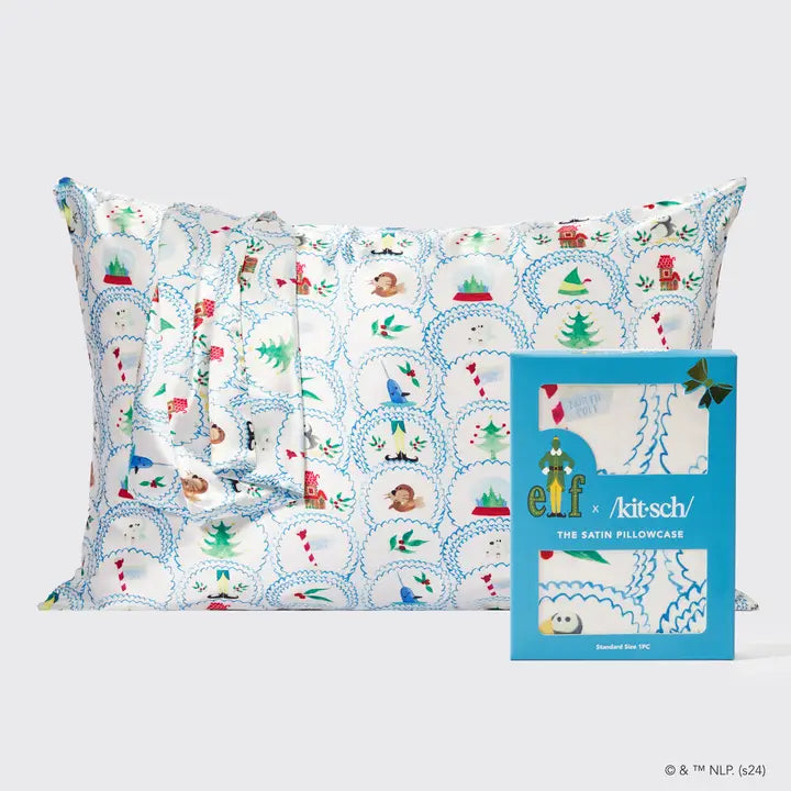 Elf X Kitsch North Pole Satin Pillowcase