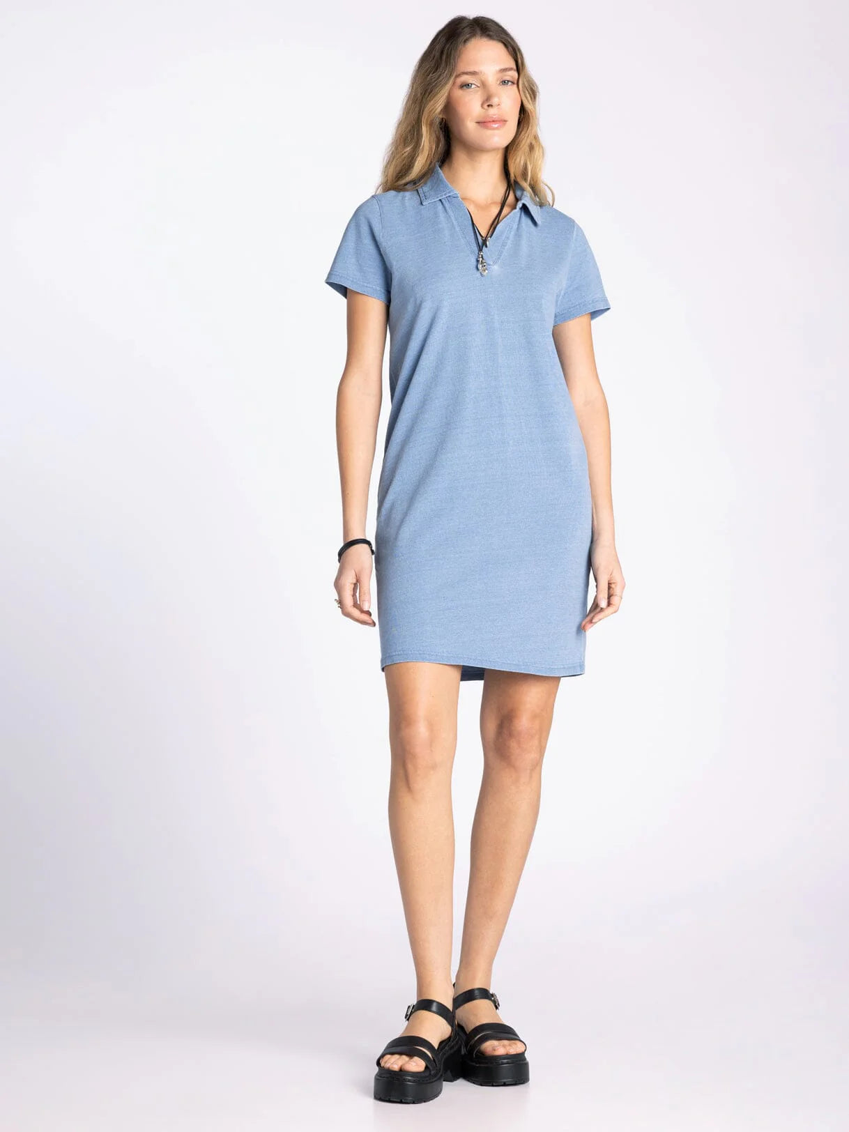Allium Dress Light Denim Blue