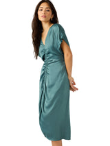 Aimee Midi Dress Dusty Teal
