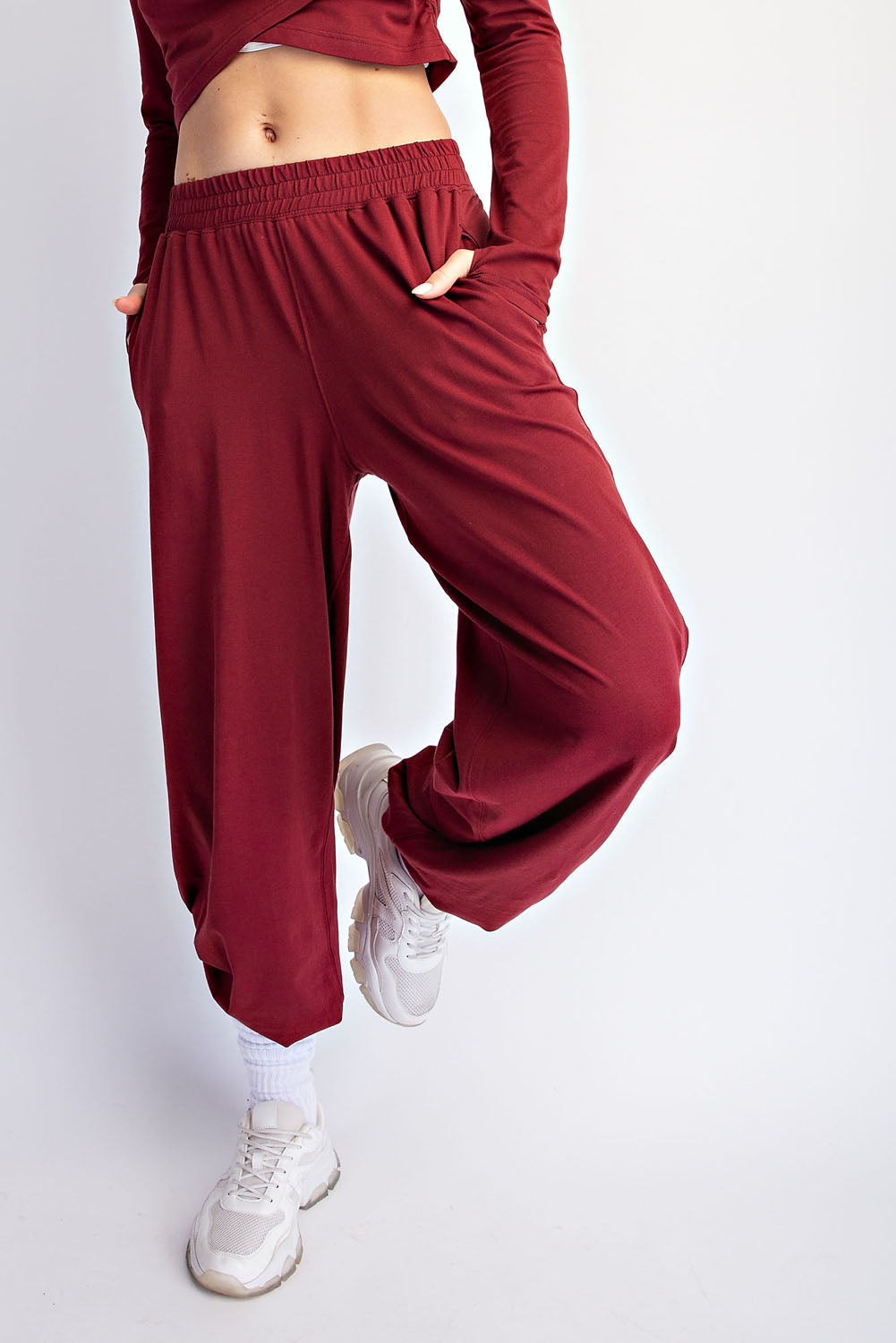 Wanderer Long Sleeve Crossover Set Winter Berry