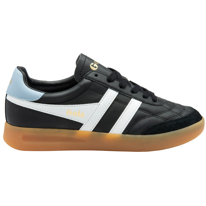 Stadia Leather Sneakers Black, White + Air