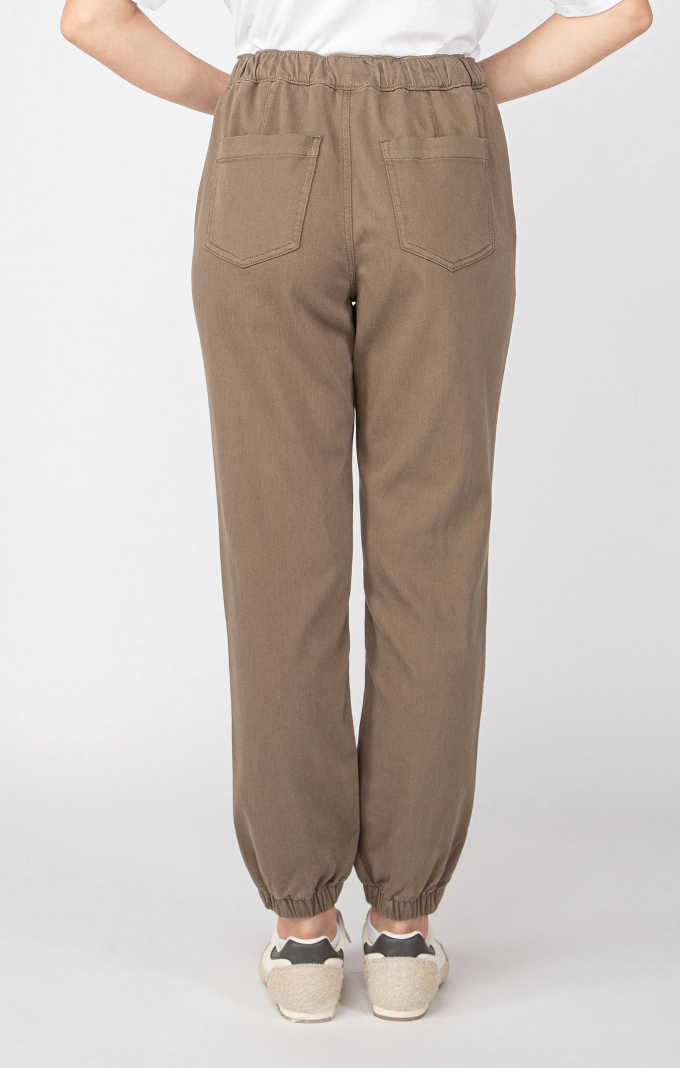 Knit Denim Joggers Army Green