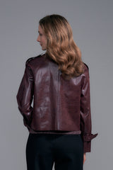 Cropped Trench Vegan Leather Jacket Windsor