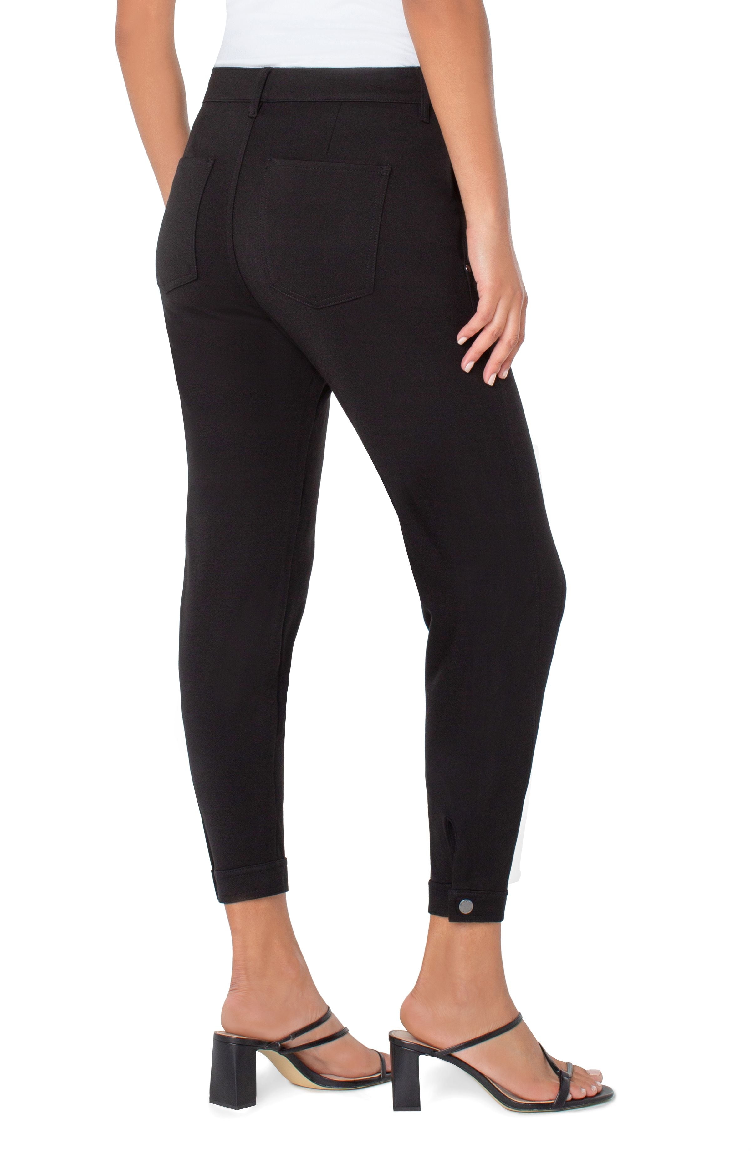 Snap Hem Utility Jogger Black