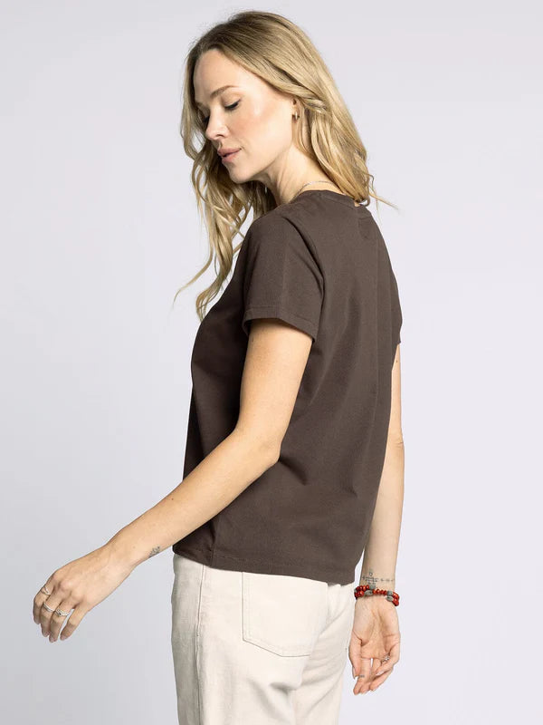 Asher Relaxed Fit Tee Coffee Bean