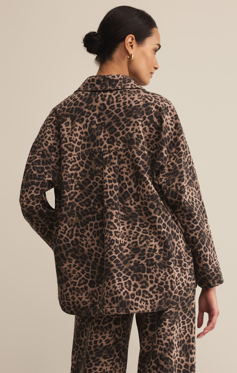 All Day Leopard Jacket Desert Tan