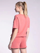 Joni Single Pocket Tee Coral Rose
