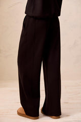 Pull On Lounge Ankle Pants Black