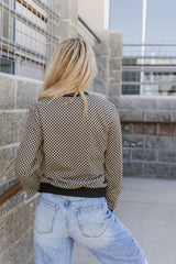 Bomber Zip Jacket Check Me Out