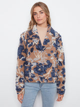Sherpa Flocked Short Coat Carolina