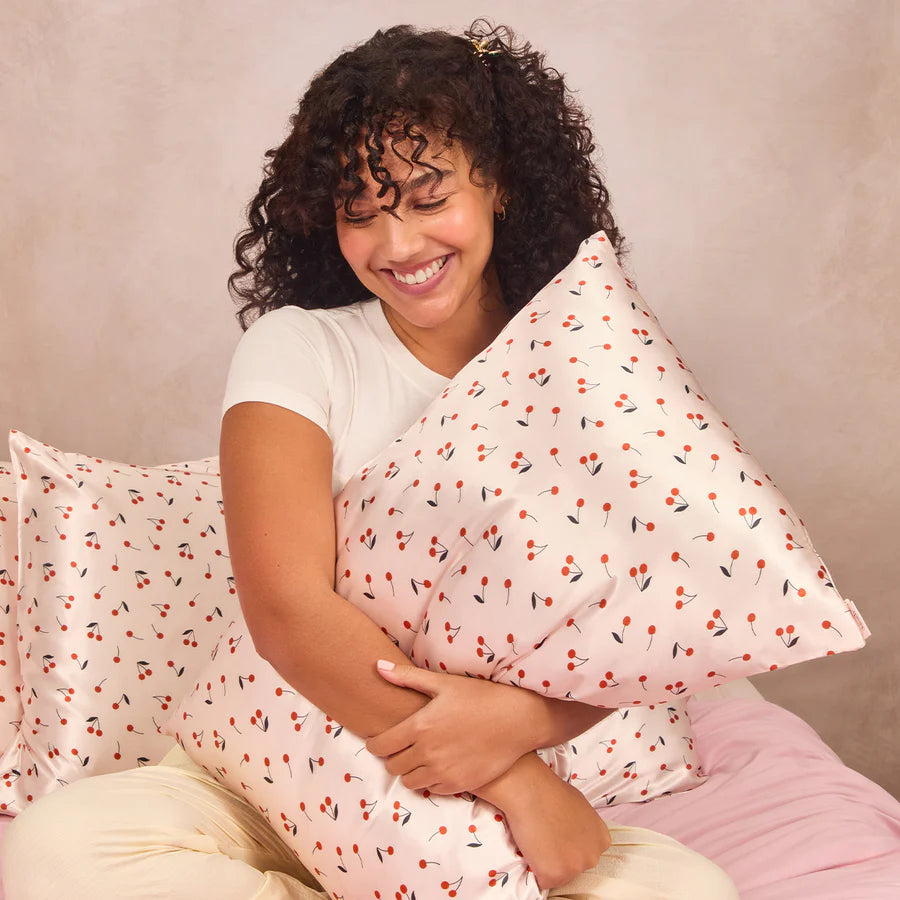 Satin Pillowcase Standard Cherry Print