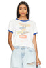 Yippee Coke Cowboy Perfect Ringer Tee White + Blue