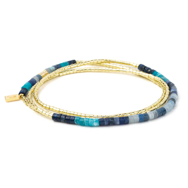 Ombre Stone Wrap Midnight | Gold