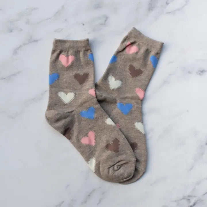 Stitch Heart Casual Socks