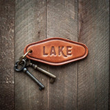 Motel Style Leather Keychain