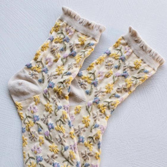 Love Floral Casual Socks