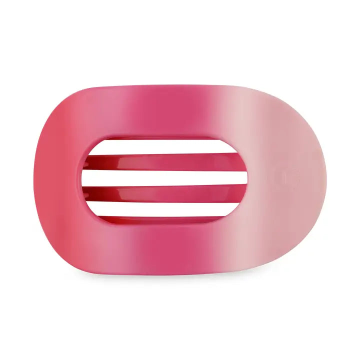 Teleties Small Flat Round Hair Clip Kiss & Tell