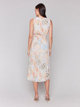 Printed Sleeveless Vneck Dress Lemonade