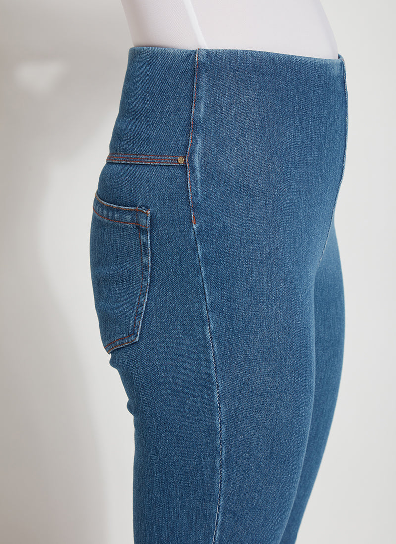Lauren Crop Pull On Pant Midwash